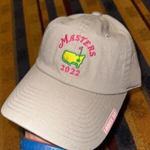 Masters Gray Cap with Embroidered Logo